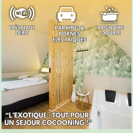 L'exotique Baignoire Double Cozy Duplex Apartament Haguenau